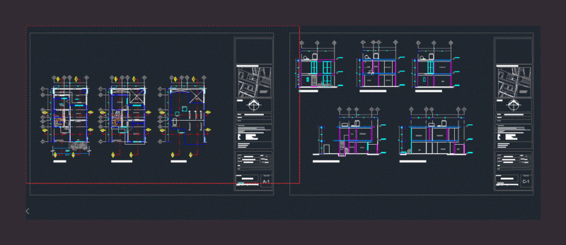 Guest House DWG Plan for AutoCAD