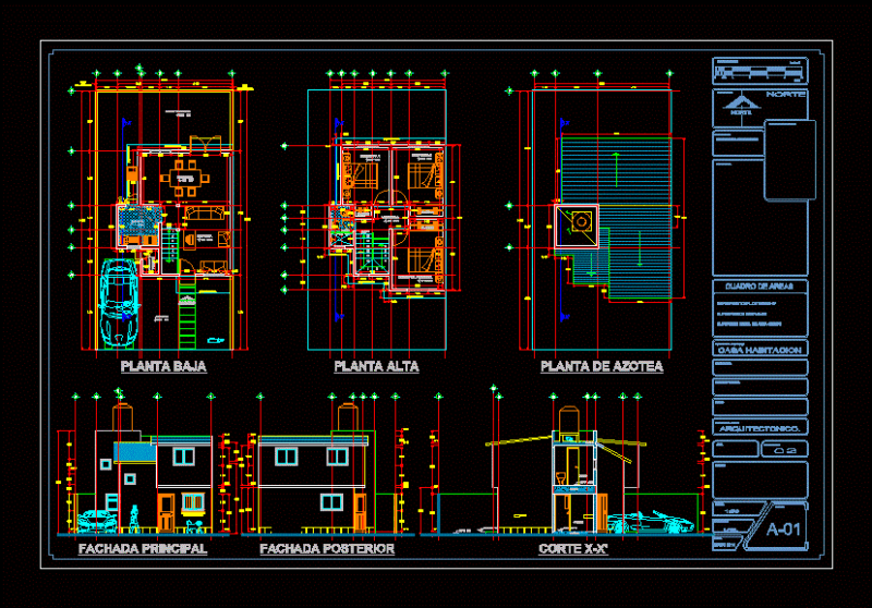 Guest House Guest House DWG Block for AutoCAD