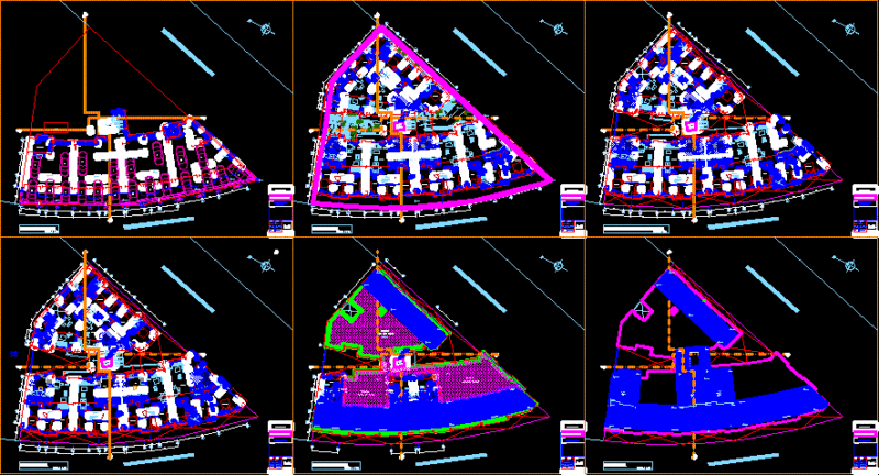 Habitational Complex Hayruropata- Cuzco DWG Block for AutoCAD