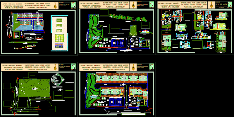Habitational Group DWG Full Project for AutoCAD