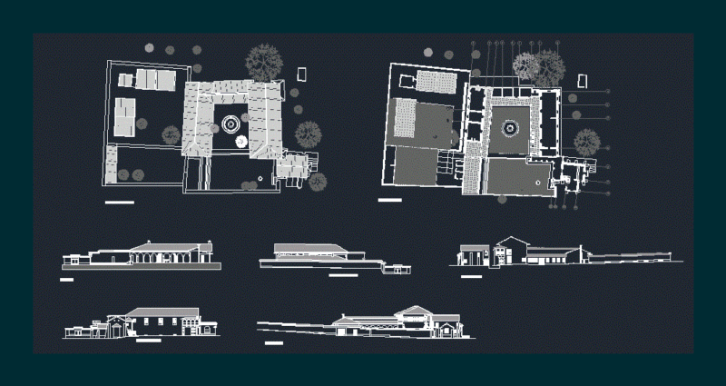 Hacienda Casablanca, Bogota DWG Section for AutoCAD