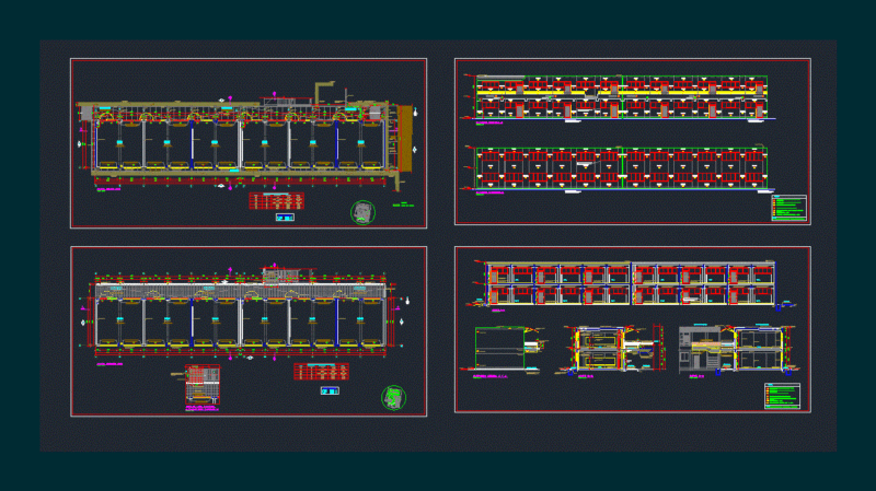 Hall Of Classrooms DWG Elevation for AutoCAD