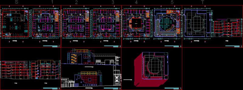 Handmade Commercial Center DWG Elevation for AutoCAD