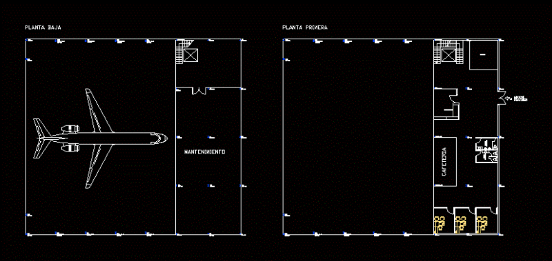 Hangar Design DWG Block for AutoCAD