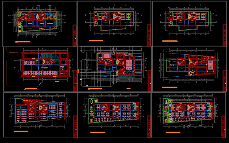 Headquarters Building DWG Block for AutoCAD