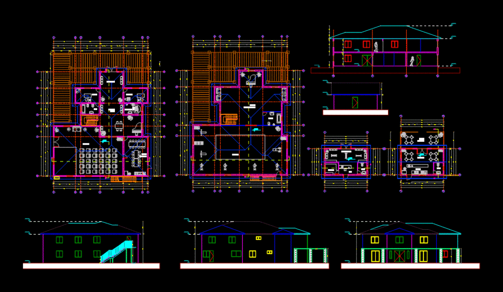 Headquarters DWG Block for AutoCAD