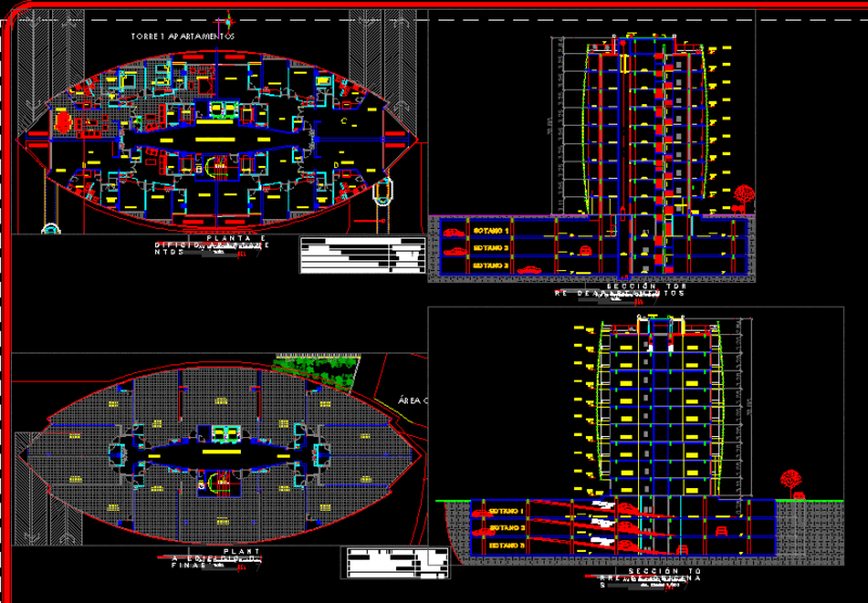Height Building DWG Block for AutoCAD