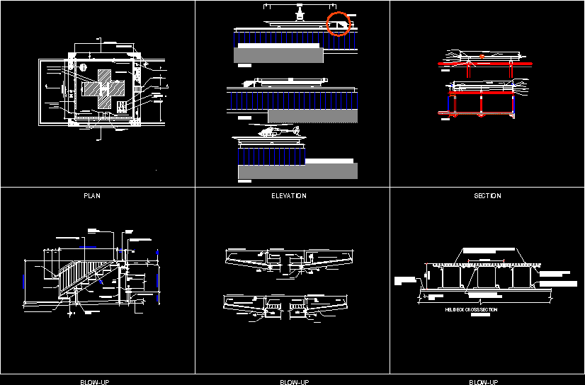 Helipad Detail DWG Detail for AutoCAD • Designs CAD block diagram electrical engineering 