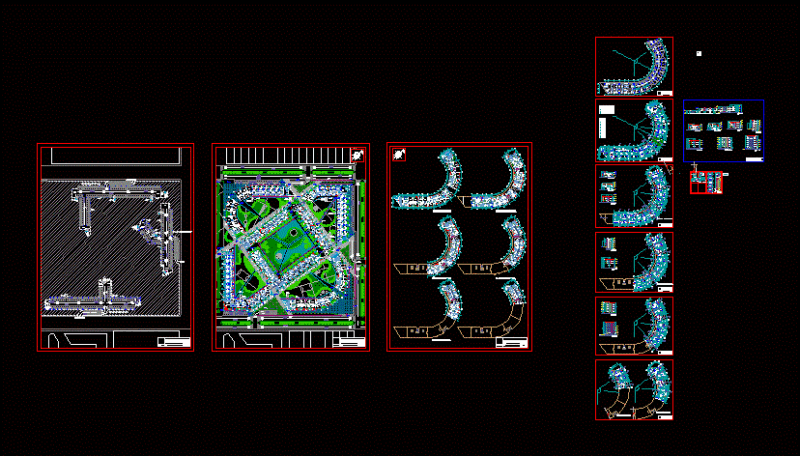 High-Density Housing DWG Section for AutoCAD