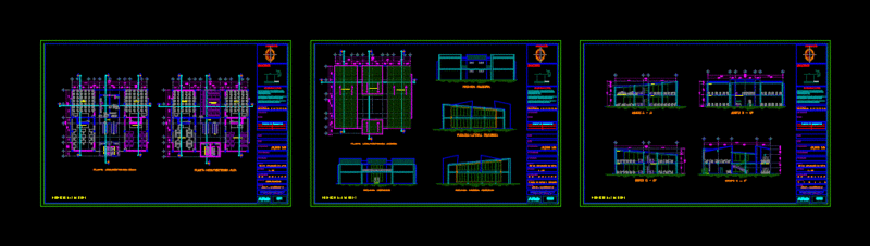 High School Classrooms DWG Block for AutoCAD