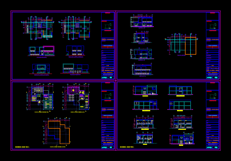 High School DWG Plan for AutoCAD