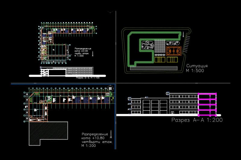 High School Project DWG Full Project for AutoCAD
