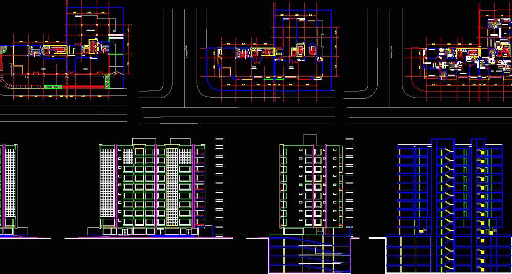 Проект высотного здания проект dwg