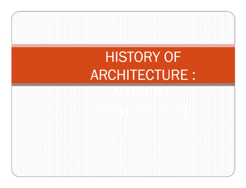 History Of Architecture PDF Detail (Document)
