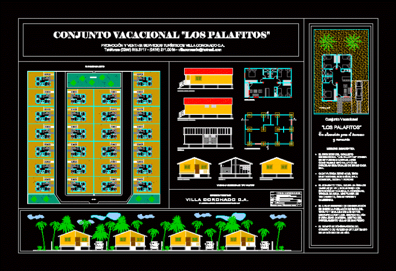 Residential Vacation or Holiday Rental Property Development Plans 2D DWG Full Project For AutoCAD