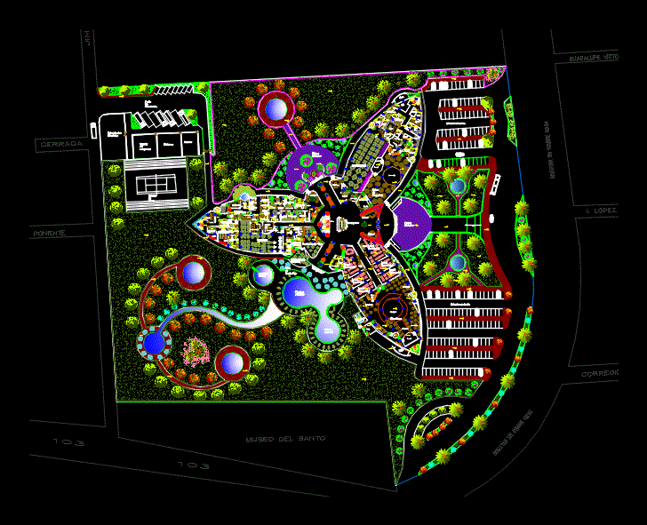 Landscape Design Plans Dwg - 2 bedrooms single house autocad plan