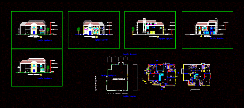 Home 2 Levels DWG Detail for AutoCAD