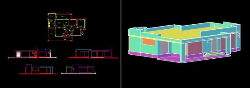 Home 3D DWG Elevation for AutoCAD