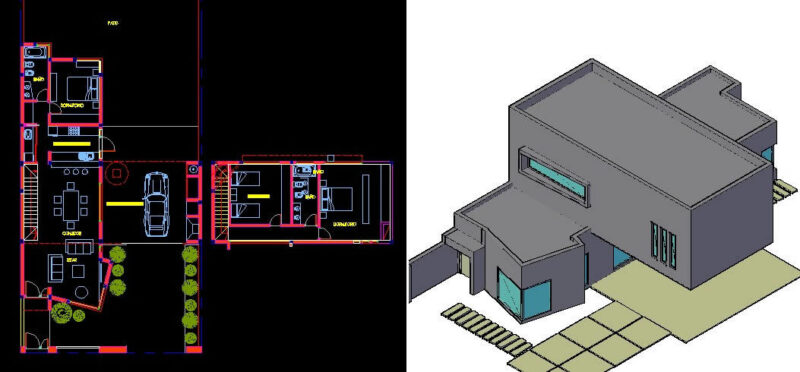 Home 3D DWG Model for AutoCAD