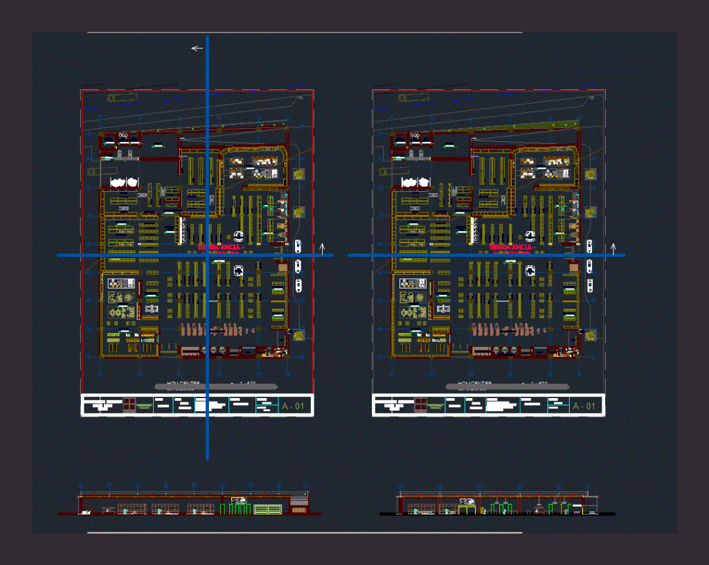 Home Center DWG Block for AutoCAD