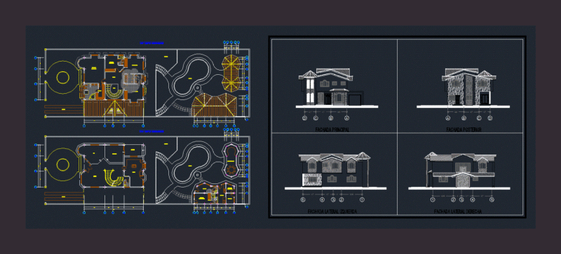 Home DWG Block for AutoCAD