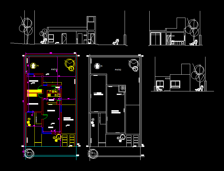 cad drawing for a patio cover