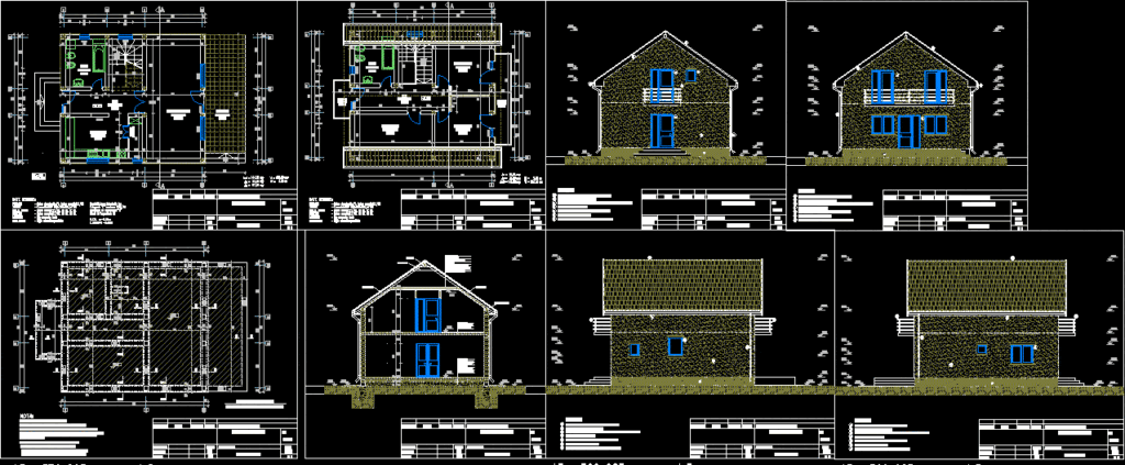 Home DWG Block for AutoCAD