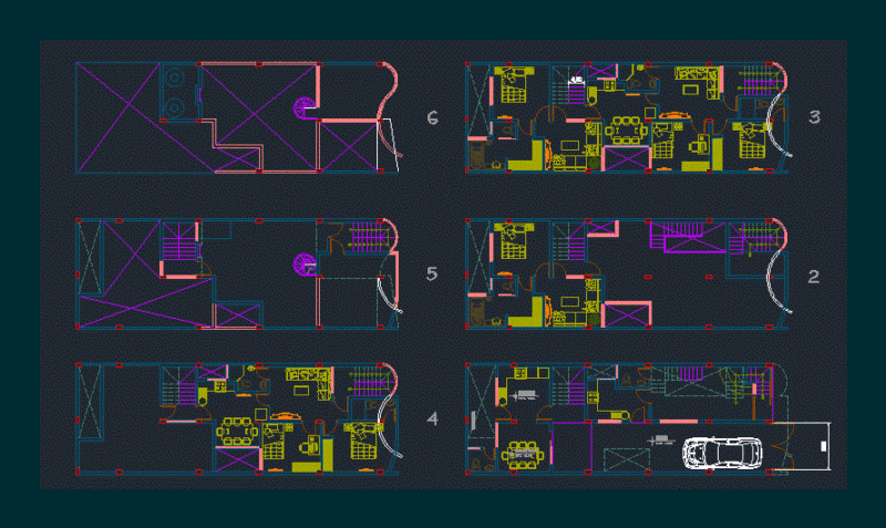Home DWG Block for AutoCAD