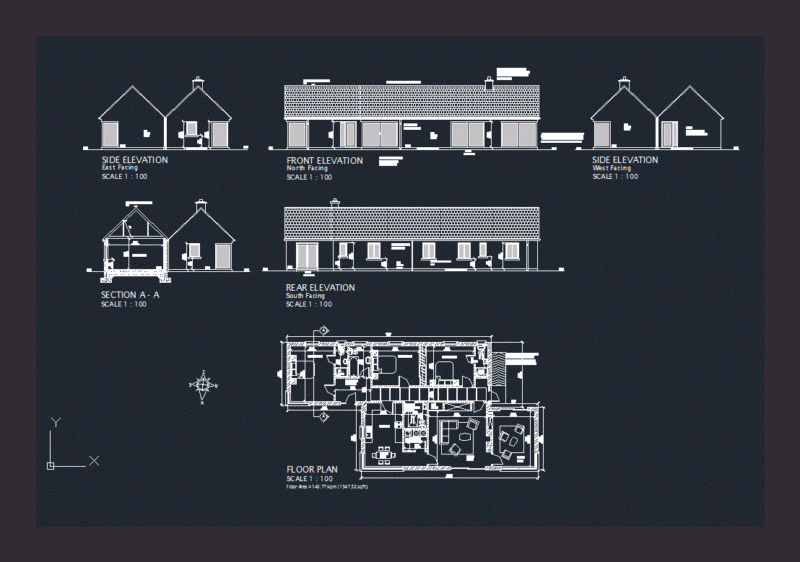 Home DWG Plan for AutoCAD