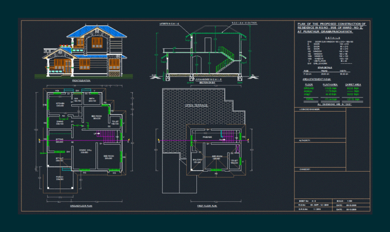 Home DWG Plan for AutoCAD