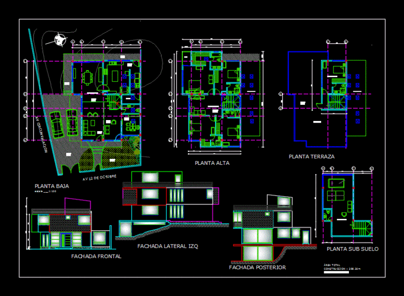 Home DWG Section for AutoCAD