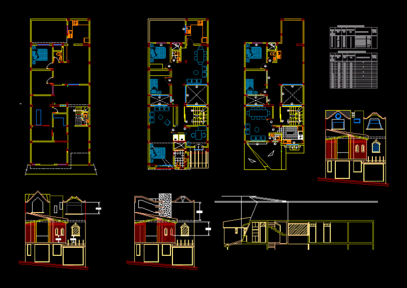 Home DWG Section for AutoCAD