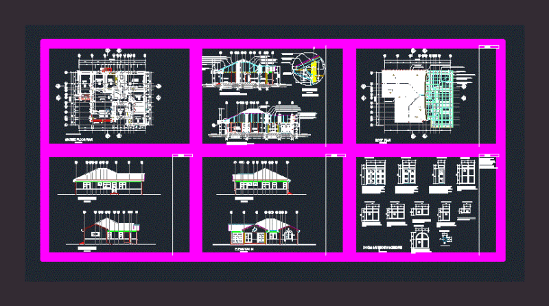 Home DWG Section for AutoCAD