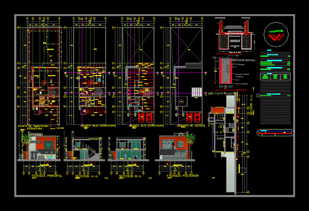 Home DWG Section for AutoCAD