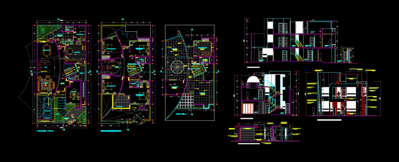 Home DWG Section for AutoCAD