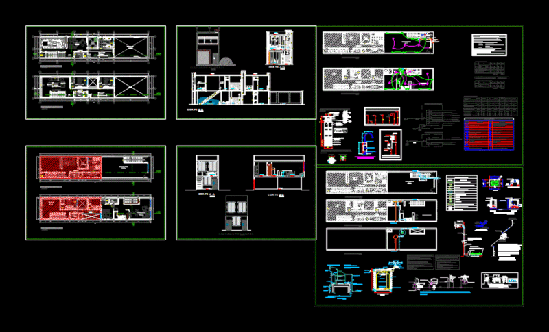 Home Extension DWG Section for AutoCAD