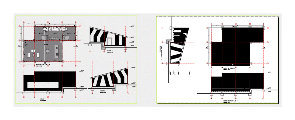 Home In Wood DWG Block for AutoCAD