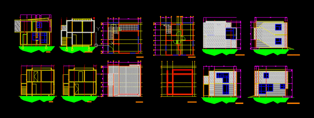 Home Planimetry DWG Block for AutoCAD