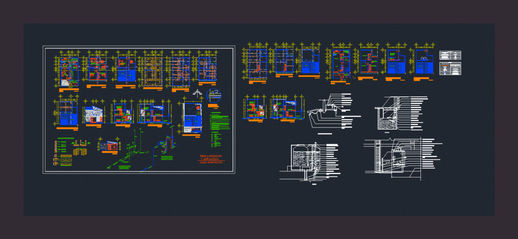 Home Remodeling DWG Model for AutoCAD