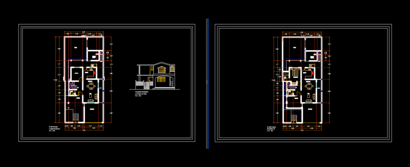 Home Remodeling Ground Floor Plans and Main Elevation