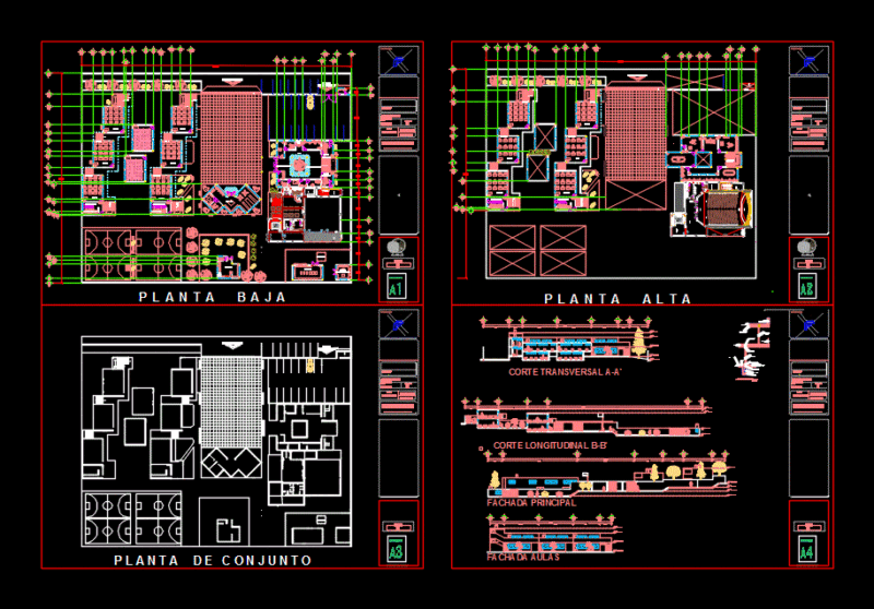 Hope Primary Education Stablishment DWG Block for AutoCAD