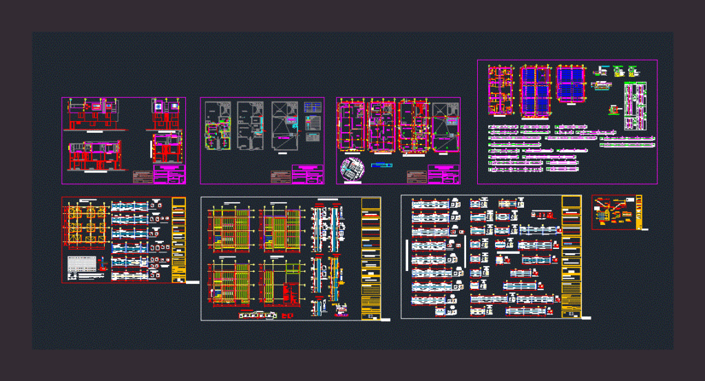 Horizontal Property DWG Block for AutoCAD