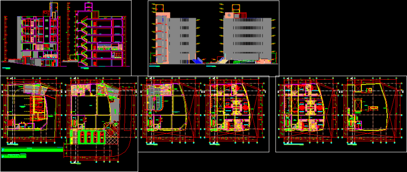 Hostel – Commerce DWG Full Project for AutoCAD