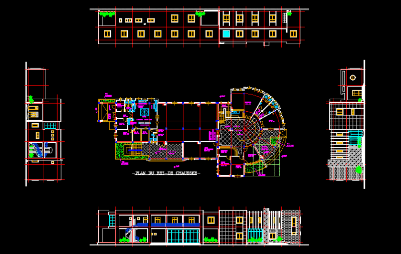 Hostel, Youth Hostel DWG Full Project for AutoCAD