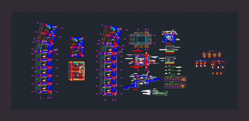 Hostel DWG Full Project for AutoCAD