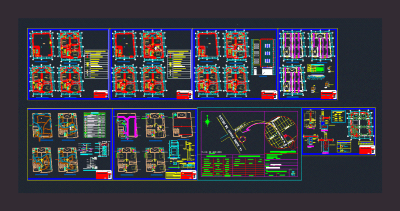 Hostel DWG Full Project for AutoCAD