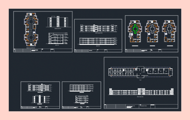 Hostel DWG Plan for AutoCAD