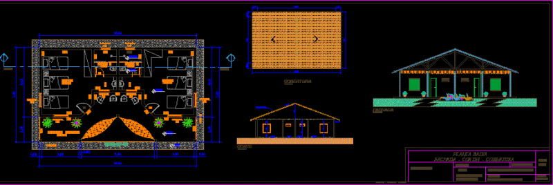 Hostel DWG Section for AutoCAD