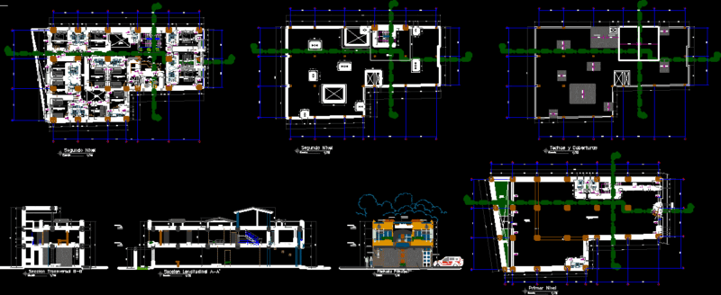 Hotel 2 Stars DWG Block for AutoCAD