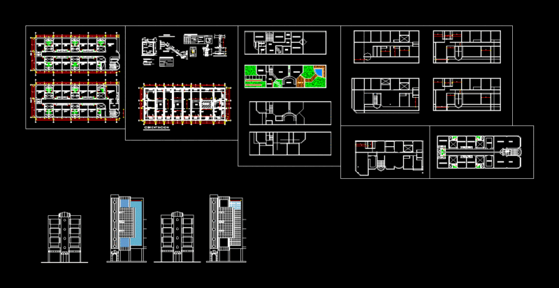 Hotel 2 Stars Hotel DWG Plan for AutoCAD